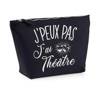 Trousse Noir Théâtre J'peux Pas | Pochette Toilette Maquillage Idée Sac Cadeau