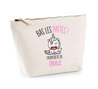 Trousse Odile Bas Les Pattes Licorne | Idée Fête des mères Cadeau Travail Retraite Trousse Maquillage Toilette