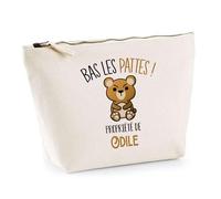 Trousse Odile Bas Les Pattes Ours | Idée Fête des mères Cadeau Travail Retraite Trousse Maquillage Toilette