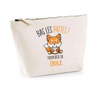 Trousse Odile Bas Les Pattes Renard | Idée Fête des mères Cadeau Travail Retraite Trousse Maquillage Toilette