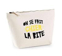Trousse on se Fait | Pouch | Idée Pochette Toilette Maquillage Transport Cadeau Anniversaire Fête Original Famille Travail Départ Collègue Retraite