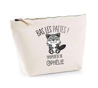 Trousse Ophélie Bas Les Pattes Raton Laveur | Idée Fête des mères Cadeau Travail Retraite Trousse Maquillage Toilette