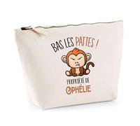 Trousse Ophélie Bas Les Pattes Singe | Idée Fête des mères Cadeau Travail Retraite Trousse Maquillage Toilette