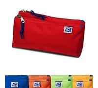 Trousse - OXFORD - Double - Polyester durable - Rouge - 22x8x10 cm