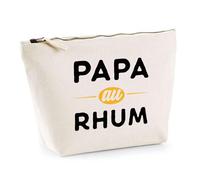 Trousse Papa au Rhum | Pochette Toilette Maquillage | Idée Cadeau Père Humour Original Noël Anniversaire Fête des Pères Famille Amour Naissance Retraite
