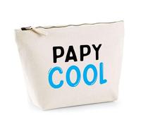 Trousse Papy Cool | Pochette Toilette Maquillage | Idée Cadeau Papi Grand Père Humour Original Noël Anniversaire Fête Famille Drôle