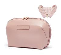 Trousse parallèle pour Femme, Pochette de Maquillage Multi-Compartiments Qui s'ouvre à Plat, Organisateur de Voyage étanche avec Ouverture à 90° pour cosmétiques et Articles Toilette