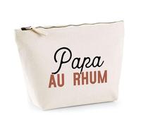 Trousse Pas Cher Papa au Rhum | Pochette Toilette Maquillage | Idée Cadeau Père Humour Original Noël Anniversaire Fête des Pères Famille Amour Naissance Retraite