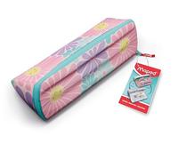 Trousse Pastel Lovely Daisy, en polyester, à ouverture XXL