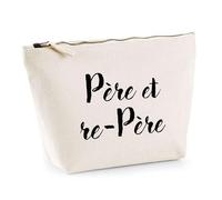 Trousse Père et Re-Père 2 | Pochette Toilette Maquillage | Idée Cadeau Papa Humour Original Noël Anniversaire Fête des Pères Famille Amour Naissance Retraite
