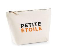 Trousse Petite Etoile - Pouch Case - Idée Trousse Rangement Cadeau Anniversaire Fête Original Famille Travail Départ Collègue Retraite Noël. - Noir&Orange - 1