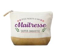 Trousse Petite Pochette d’Une Maîtresse Super Chouette - Cadeau Original pour Enseignante Adorée