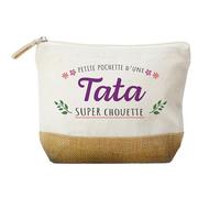 Trousse Petite Pochette d’Une Tata Super Chouette - Cadeau Original pour Tata Adorée