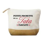 Trousse « Petite Pochette d’Une Tata Trop Chouette » - Cadeau avec Humour et Tendresse