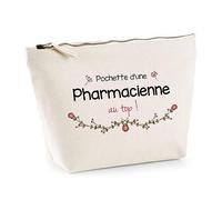Trousse Pharmacienne au Top | Idée Cadeau Collègue Travail Retraite Pochette Maquillage Toilette