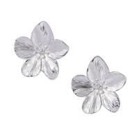 Trousse Pince Outils compatible with Machine Kits Personality And Temperament Earrings Golden Petals And Flower Earrings Pâte Trousse Nettoyeur Nettoyeur Bijoux (Silver, One Size)