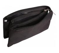 Trousse plate 3 compartiments 22 x 2 x 10 cm noir Clairefontaine