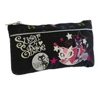 Trousse Plate Sugar & Babe Imprimé Chats Pop-rock 21 Cm Noir / Blanc / Gris TU