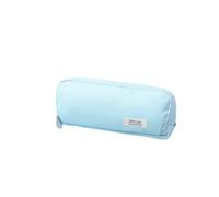 Trousse Pliable Grande Capacité, Multi-Compartiments, Bleu Clair | Compartiments Zippés avec Passants pour Stylos et Poche Filet, pour Crayons, et Bureau, 22 x 8 x 5 cm