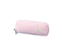 Trousse Pliable Grande Capacité, Multi-Compartiments, Rose | Compartiments Zippés avec Passants pour Stylos et Poche Filet, pour Crayons, et Bureau, 22 x 8 x 5 cm