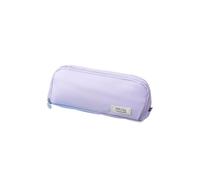 Trousse Pliable Grande Capacité, Multi-Compartiments, Violet | Compartiments Zippés avec Passants pour Stylos et Poche Filet, pour Crayons, et Bureau, 22 x 8 x 5 cm