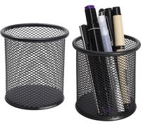 Trousse Plumier - 23 X 5 X 5 Cm - Ouverture À Plat Pour Utilisation En Tant Que Plumier - Simili Cuir - Rangement Stylos, Crayons, Feutres, Petites Fournitures