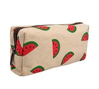 Trousse, pochette de maquillage en toile de LParkin, à super large capacité pour étudiants pastèque