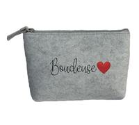 Trousse Pochette Gris Motif boudeuse