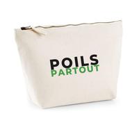 Trousse Poils Partout - Pouch Case - Idée Trousse Rangement Cadeau Anniversaire Fête Original Famille Travail Départ Collègue Retraite Noël. - Noir&Vert - 1