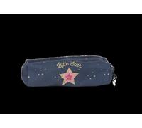Trousse - POL FOX - DOUBLE STAR BLUE - 2 compartiments - Étoilé et pailleté - Grand contenant