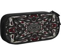 Trousse Portrait Animal Dressage, Grande Capacité Grande Pochette Porte-Stylo