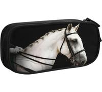 Trousse Portrait Animal Dressage, Grande Capacité Grande Pochette Porte-Stylo