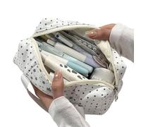 Trousse Pour Filles Grande Capacité, Trousse À Fermeture Éclair Lisse Et