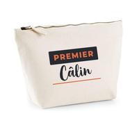 Trousse Premier Calin - Pouch Case - Idée Trousse Rangement Cadeau Anniversaire Fête Original Famille Travail Départ Collègue Retraite Noël. - Bleu&Terracotta - 4