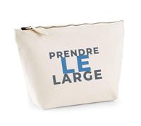 Trousse Prendre Le Large - Pouch Case - Idée Trousse Rangement Cadeau Anniversaire Fête Original Famille Travail Départ Collègue Retraite Noël. - Gris&Bleu - 1