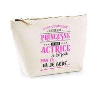 Trousse Princesse et Actrice | Pochette Toilette Maquillage | Idée Cadeau Petite Amie Copine Collègue Maman Noël Anniversaire Fête des Mères