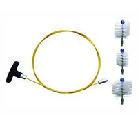 Trousse Propreté Conduit de Fumée Ramoneur Pellet Ø 80-10-12 CM + Barre 200 CM