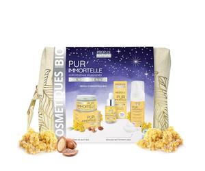 Trousse Pur'Immortelle Routine Nuit anti-âge - Crème nuit, Mousse nettoyante & Absolu d'Immortelle Bio - Propos'Nature