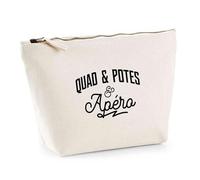 Trousse Quad potes apéro | Pouch | Idée Pochette Toilette Maquillage Transport Cadeau Anniversaire Fête Original Famille Travail Départ Collègue Retraite