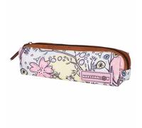 Trousse Rectangulaire Fleurs En Tissu Et Simili Cuir Marshmallow Blanc / Rose / Clair / Gris TU