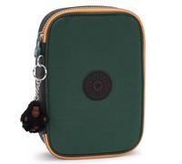 Trousse Rectangulaire Kipling 100 Pens Tree House 21 Cm - Grande Capacité Vert Foncé TU