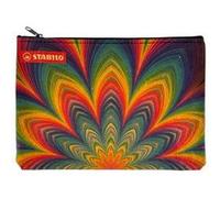 Trousse - Rectangulaire - Plat - Motif Arty - STABILO - 22,5x16cm - Cuir recyclé
