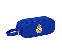 Trousse rectangulaire Real Madrid Bleu 21 CM - 3 cpt