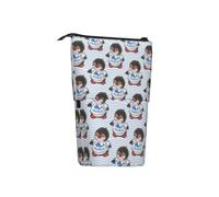 Trousse Retractable Crayon Rayures De Baleine De Pingouin Trouse sur Pied | Fournitures Trousse Scolaire Durable Trousse à Crayons Télescopique Pour école cosmétiques