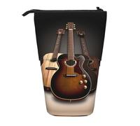Trousse rétractable verticale pour guitare, facile à utiliser, taille réglable selon les besoins, Noir , Taille unique, Cartable