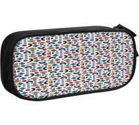 Trousse Rock Music 828, Grande Capacité Grande Pochette Porte-Stylo