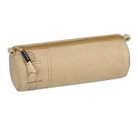 Trousse - Ronde - Beige - Scolaire - 23 x 9 x 8 cm - Fermeture éclair - S'maepp Beige