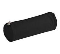 Trousse ronde en polyester 22 x 7 cm noir Clairefontaine