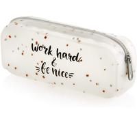 Trousse Ronde En Silicone Avec Fermeture Éclair, Gris, 175 X 70 X 50 Mm, Grand Sac À Dos