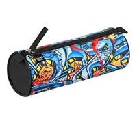 Quo Vadis - Trousse scolaire - Ronde - Graffiti - Multicolore - 23x8x8 cm - Toile (polyester) - 1 compartiment(s)